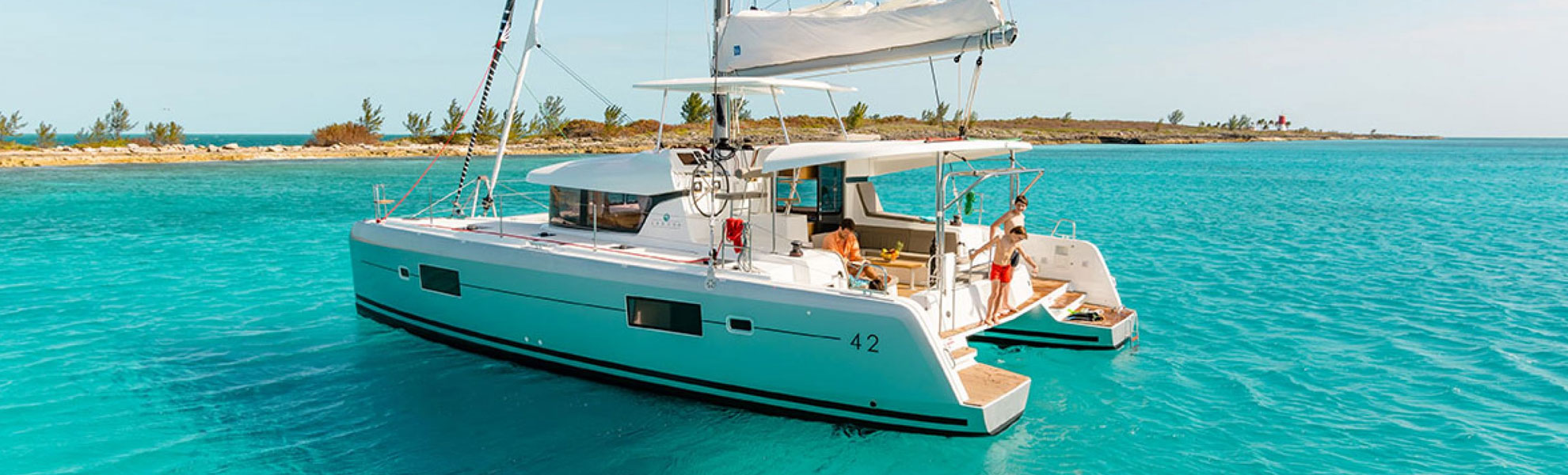 Boat on the sea. Nice green water and great beach